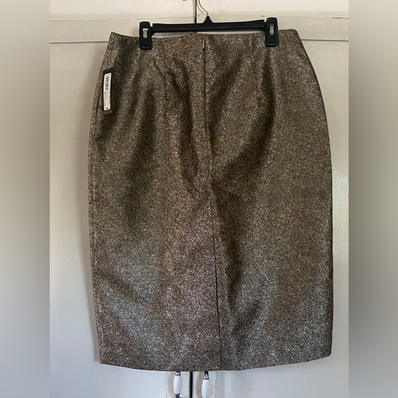 Worthington gold metallic pencil skirt size - Picture 3 of 5